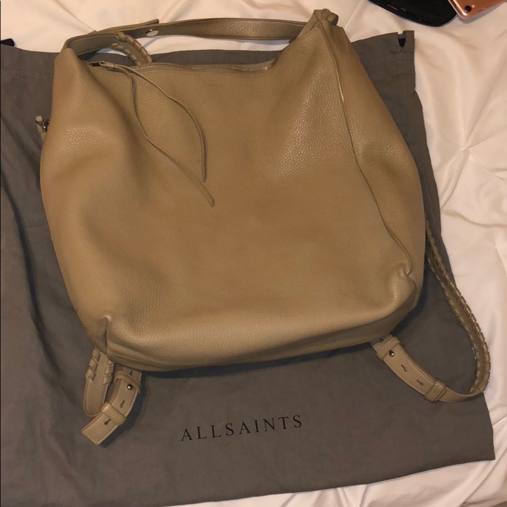 Tan Allsaints bag